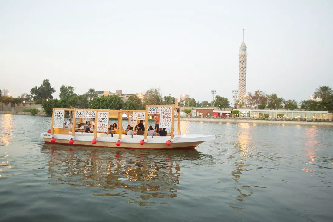 Maadi Corniche felucca fleet, Cairo